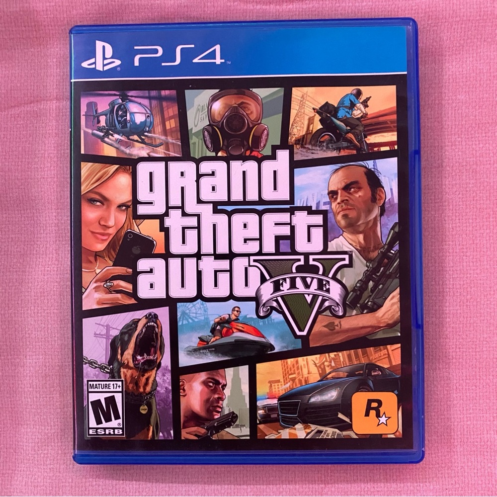 ps4 grand theft auto 5 game disk EUC